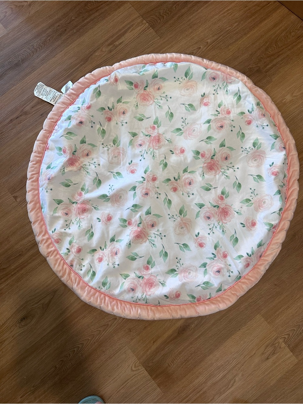 Floral Pink Round Baby Play Mat